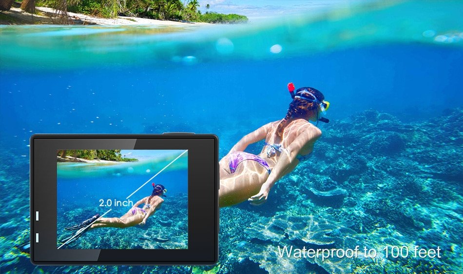 Action Camera 4K Ultra HD 60fps Wifi 16MP 2.0'' 170D Lens Underwater Go Waterproof Helmet Pro Sports Video Camera Recording - Image 3