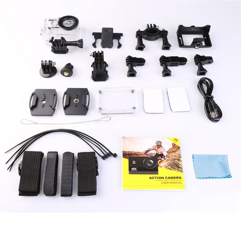 Action Camera 4K Ultra HD 60fps Wifi 16MP 2.0'' 170D Lens Underwater Go Waterproof Helmet Pro Sports Video Camera Recording - Image 6