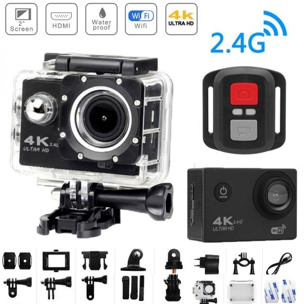 H9R Action Camera Ultra HD 4K WiFi 2.0" 170D Waterproof Helmet Camera Video Recording Cameras Sport Cam with Remote Control