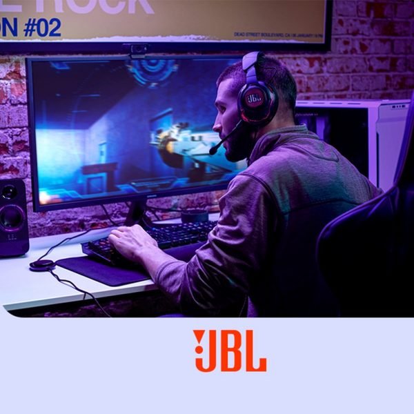 JBL QUANTUM DUO PC Gaming Bluetooth Speakers Noise Cancellation Surround Sound with Colorful Light for PC/Mac/Nintendo Switch - Image 5