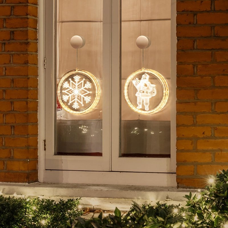 LED String Lamp Single 3D Hanging Lamp Home Decor Modeling Holiday Layout Window Christmas Light For Living Room Indoor Lighting - Image 2