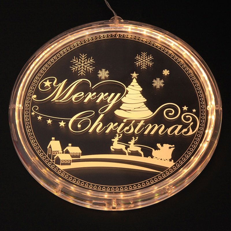 LED String Lamp Single 3D Hanging Lamp Home Decor Modeling Holiday Layout Window Christmas Light For Living Room Indoor Lighting - Image 4