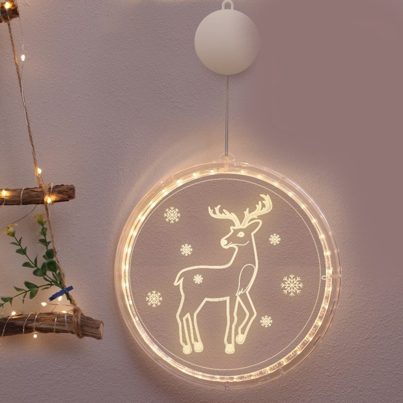 LED String Lamp Single 3D Hanging Lamp Home Decor Modeling Holiday Layout Window Christmas Light For Living Room Indoor Lighting - Image 6