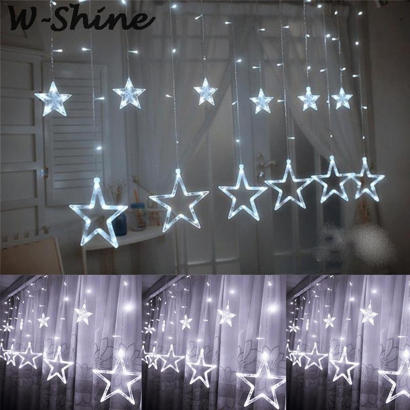 LED String Lights Pentagram Star Curtain Lights Fairy Wedding Birthday Christmas Lighting Indoor Decoration Light 220V IP44 - Image 5